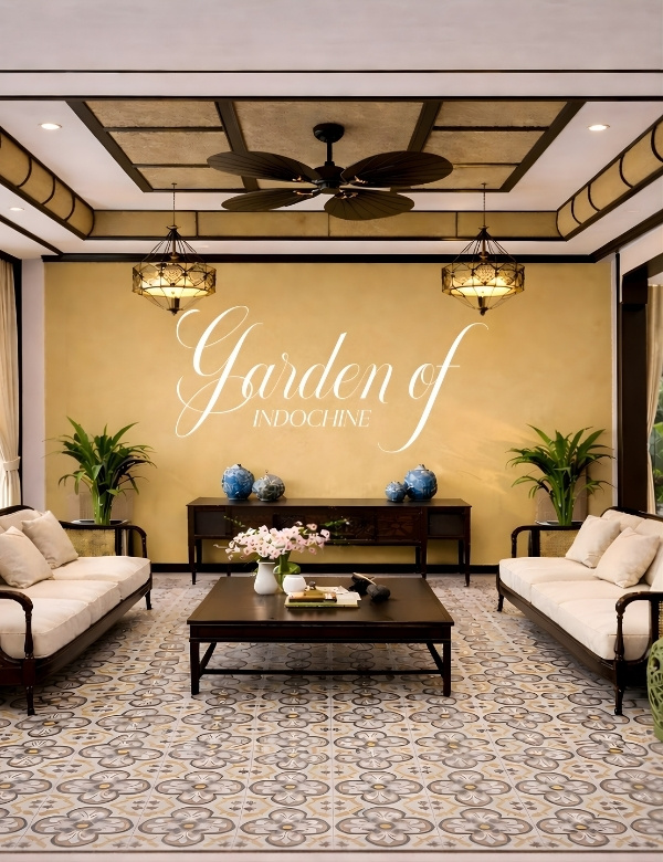 Hệ rèm cửa cao cấp Rèm Sang tại Garden Of Indochine Living