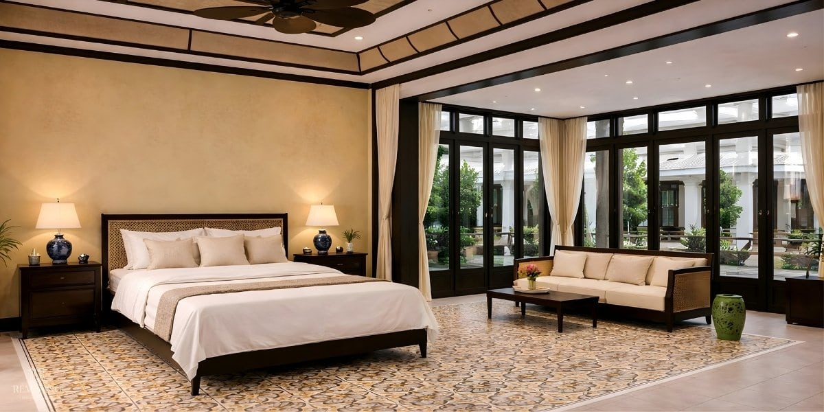Garden of Indochine 4 Hệ rèm cửa cao cấp Rèm Sang tại Garden Of Indochine Living