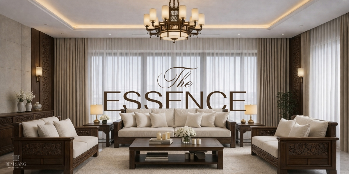 The Essence 1 Hệ rèm cửa cao cấp Rèm Sang tại dự án The Essence
